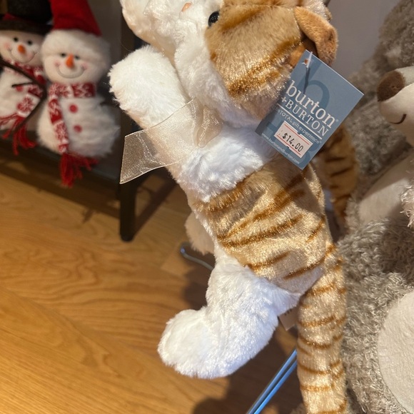 Burton + Burton Other - Burton & Burton White and Brown Stuffed cat